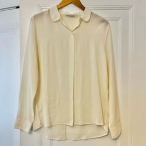 Everlane classic silk blouse